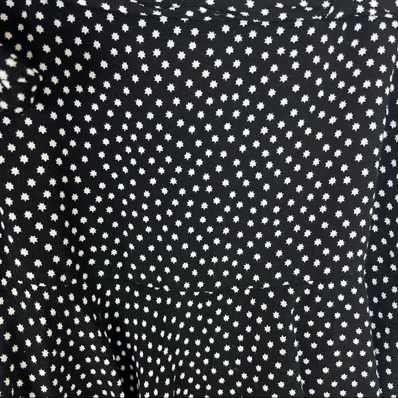 ❌Zara High Rise Waisted Printed Skort Skirt Black Size S - Picture 4 of 7